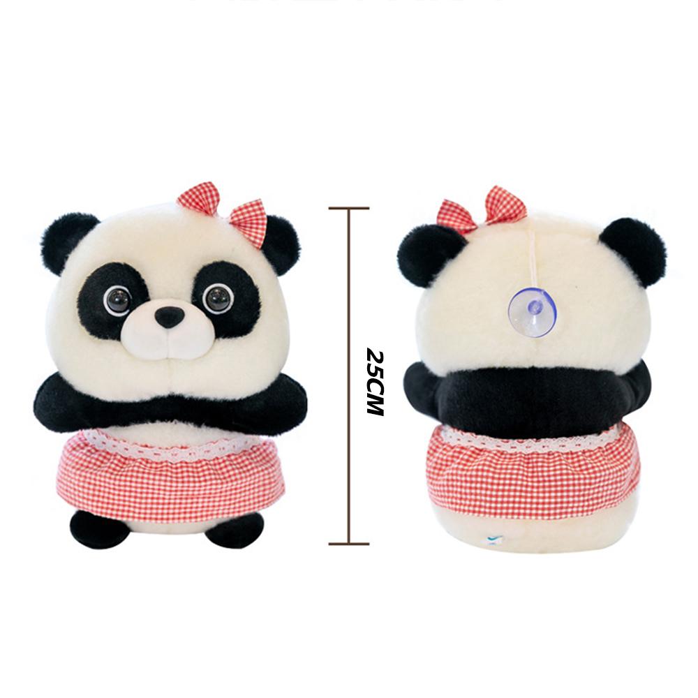 Panda With Dress Plushy With Q Version Cuddly Animal Toys Sleeping Pillow Toy