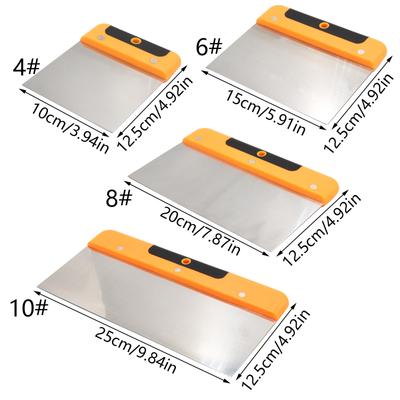 4/6/8/10 cali ze stali nierdzewnej szpachelka narzędzie do malowania łopata tynkarska szpachelka do wypełniania szpachelka do tapet skrobak do dekoracji ściennych