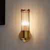 Postmodern Glass Wall Lamp: Luxurious Bedside Lighting Fixture for Bedroom and Living Room