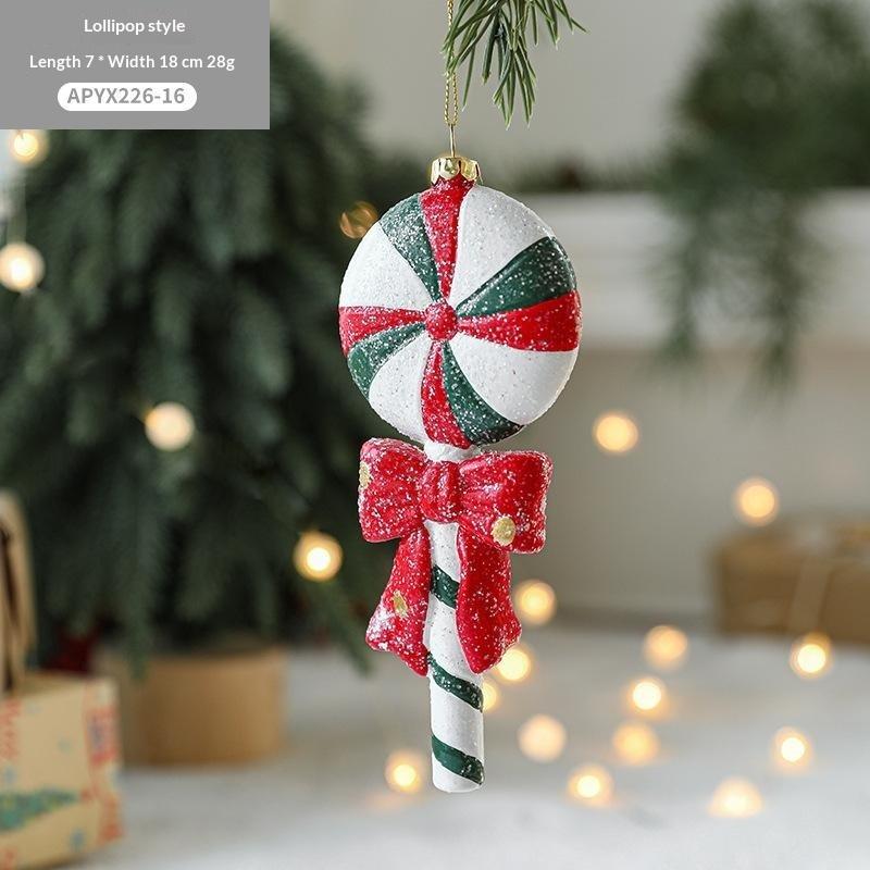 Christmas Colored Shaped Ball Christmas Tree Decor Pendant Christmas Gift Bag Car House Snowman Garland Pendant Christmas Decor