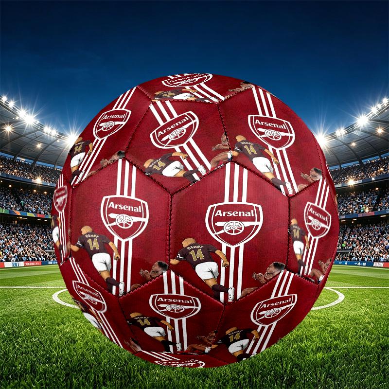 Pallone da Calcio Arsenal F.C. Misura 5, Calcio in PU Resistente all'Usura per Partite, Allenamenti e Pratica Quotidiana, Regalo di Compleanno per Appassionati di Calcio