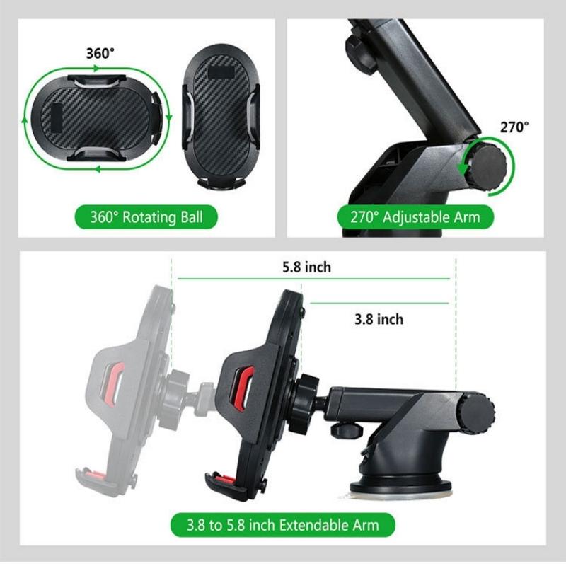 2026 Sucker Car Phone Holder Mount Stand GPS Telefon Mobile Cell Support for IPhone 13 12 11 Pro Max X 7 8 Xiaomi Huawei Samsung