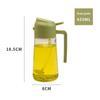 Large Capacity Automatic Opening and Closing Oil Pot: New Style Spray Glass Oil Bottle, Reversible Dual-Purpose Integrated Sprayer