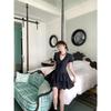 French Hepburn Style V-neck Lace Lace Japanese Medieval Feeling Waist Spice Girl Short Dress Dress Women's Summer New