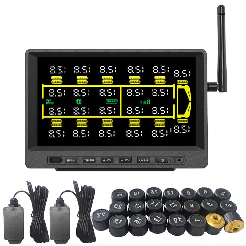 Solar Wireless TPMS for 28-Wheel Heavy Trucks