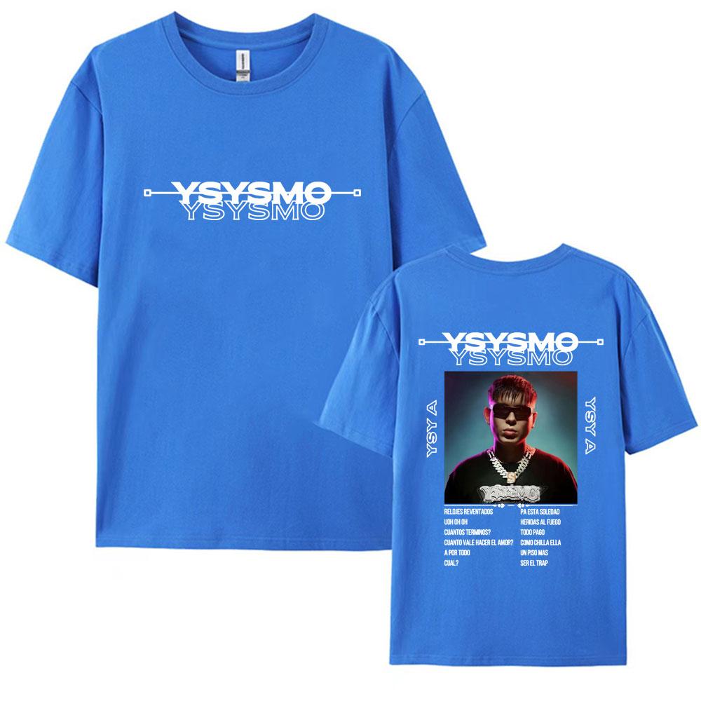 Rapper Ysysmo YSY A Tour 2025 Graphic T Shirts Vintage 90s Hip Hop Crewneck Tshirt Unisex Womens Pure Cotton Short Sleeve T Shirt