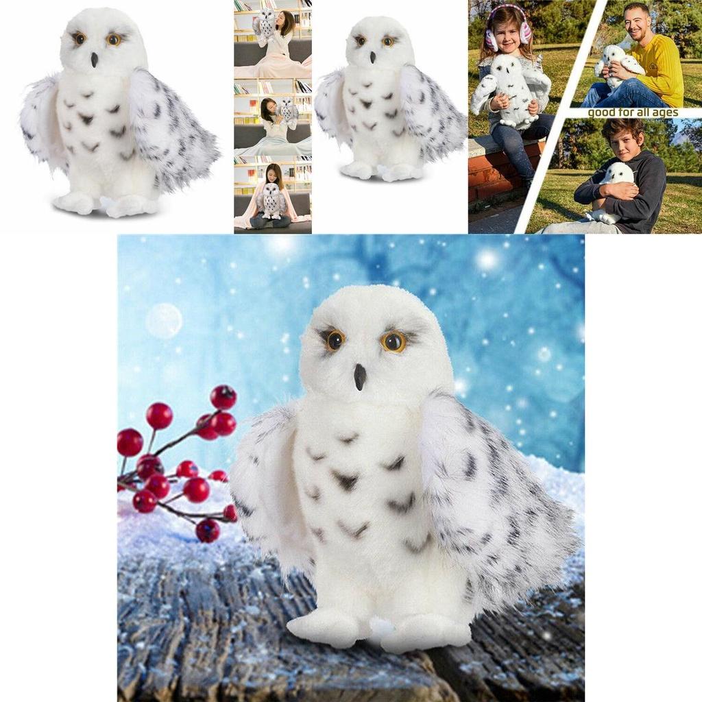 Adorabile Gufo delle Nevi Mago Peluche Morbido Bambola Imbottita Per Bambini Regalo di Natale