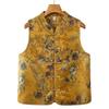 Women's Spring Autumn Jacquard Buckle Vest - New Chinese Style for Middle-aged Mothers