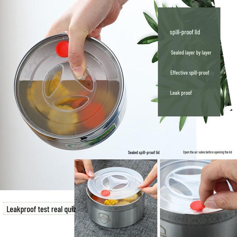 Huanlu 201 Stainless Steel Multi-Layer Insulated Lunch Box