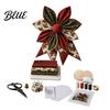 Kit de Couture pour la Fabrication d'Accessoires pour Cheveux Grand Nœud Patchwork Kit de Couture DIY Ensemble de Fournitures en Tissu Matériaux de Décoration faits à la Main Pack de Matériaux Décoratifs pour