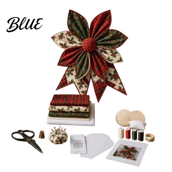 Kit de Couture pour la Fabrication d'Accessoires pour Cheveux Grand Nœud Patchwork Kit de Couture DIY Ensemble de Fournitures en Tissu Matériaux de Décoration faits à la Main Pack de Matériaux Décoratifs pour