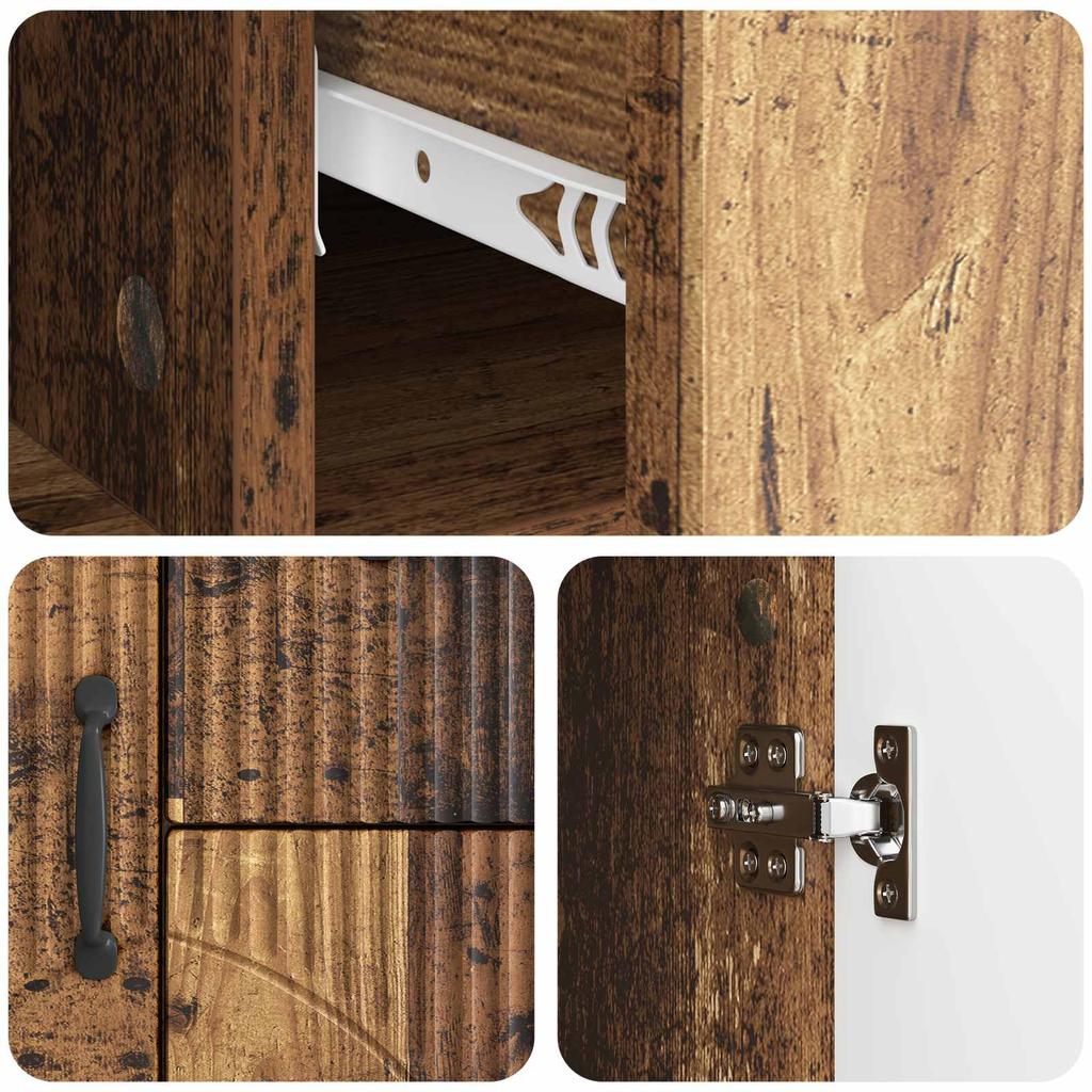 Reclaimed Wood Sideboard 89 x 34.5 x 57 cm Engineered Wood