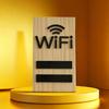 Dřevěná cedulka WIFI hesla na stůl, displej bezdrátové sítě pro restauraci, supermarket, kancelář, domácí bar, kavárnu, koleje