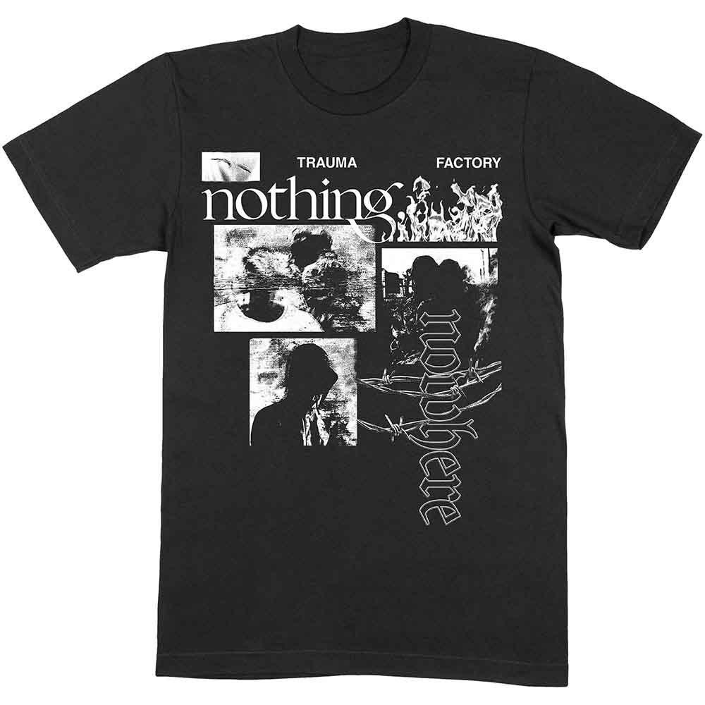 NothingNowher wbr/ e Травма Фактор V.1 Футболка Черная Новая Унисекс Футболка XXXL