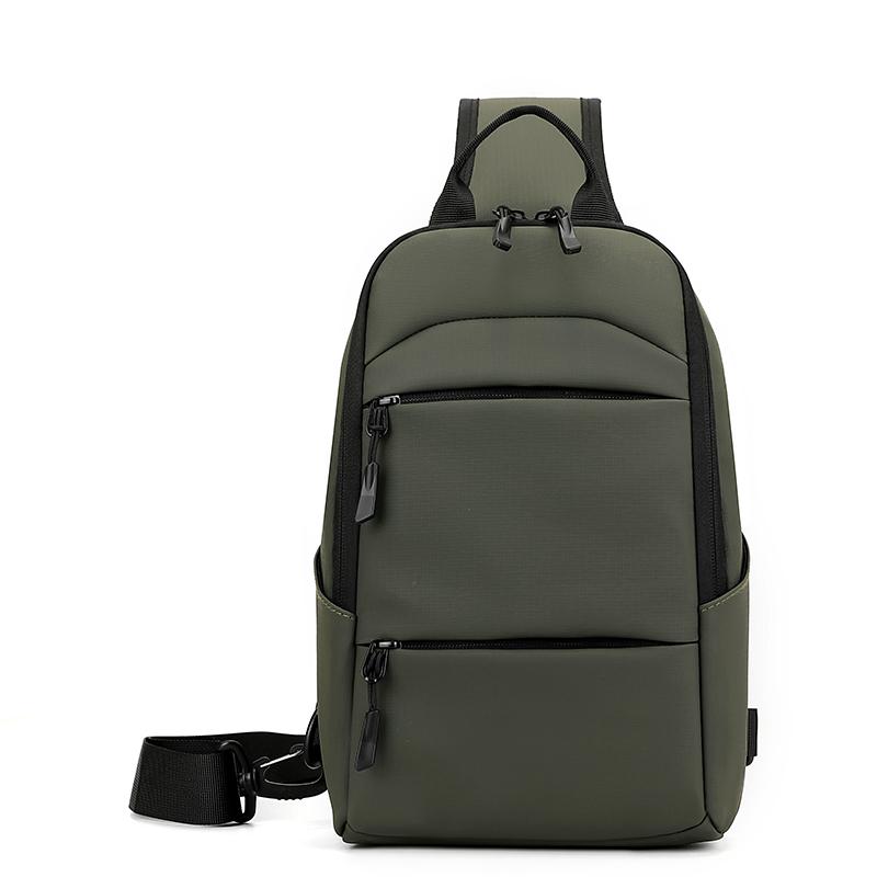 

Сплошная мужская нагрудная сумка большой емкости, велосипедная сумка, пригородная сумка через плечо зелёный