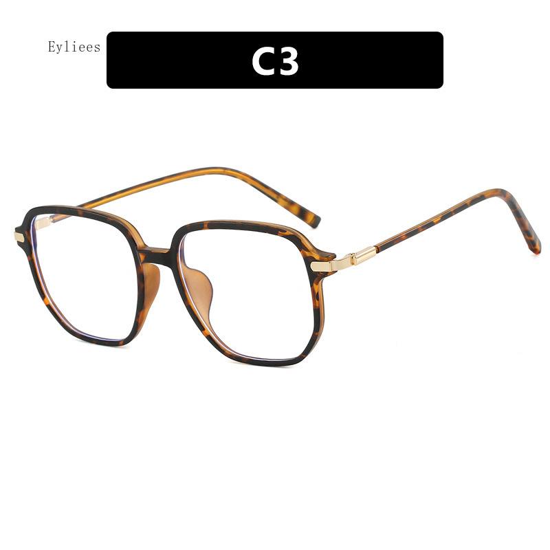 Square Black Leopard Frame Classic Fashion Clear Blue Light Blocking Glasses For Daily computer gafas mujer