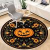 1PC Halloween Pumpkin Decor Chair Carpet for Office Non-Slip, Lightweight, Machine Washable Rug for Office, Sleeping, Room - Holiday Decoryy25100912