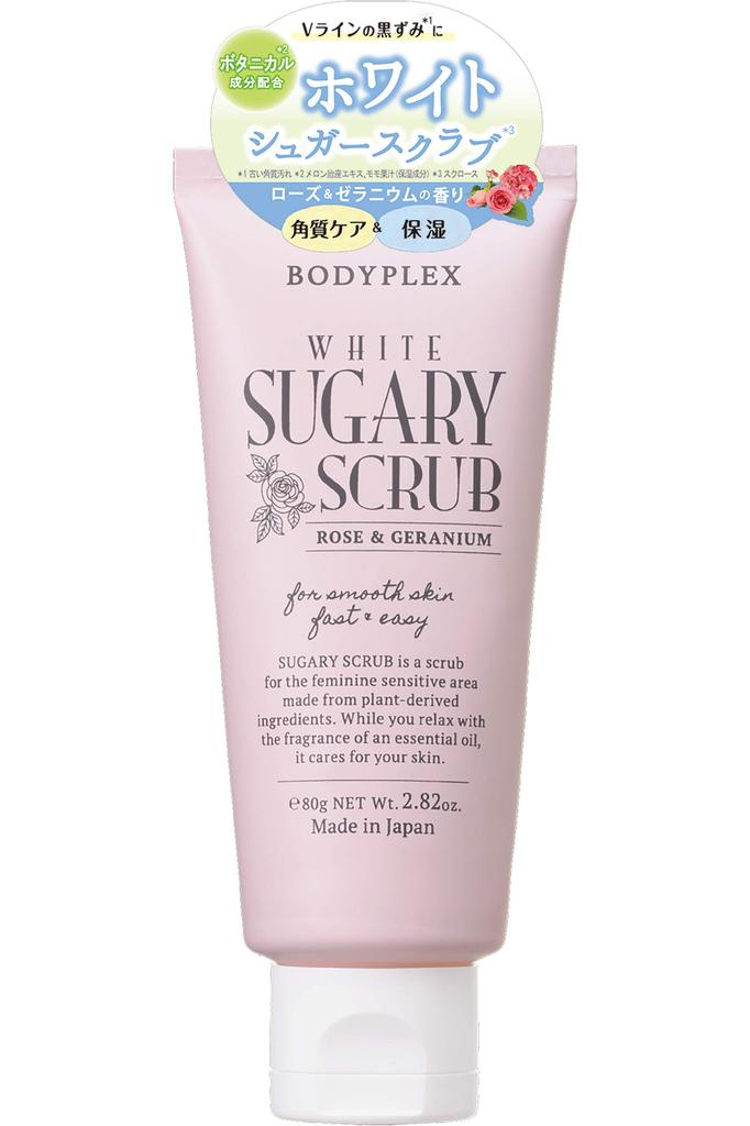 Bodyplex White Sugar Scrub Rose Geranium 80g & (x 1)