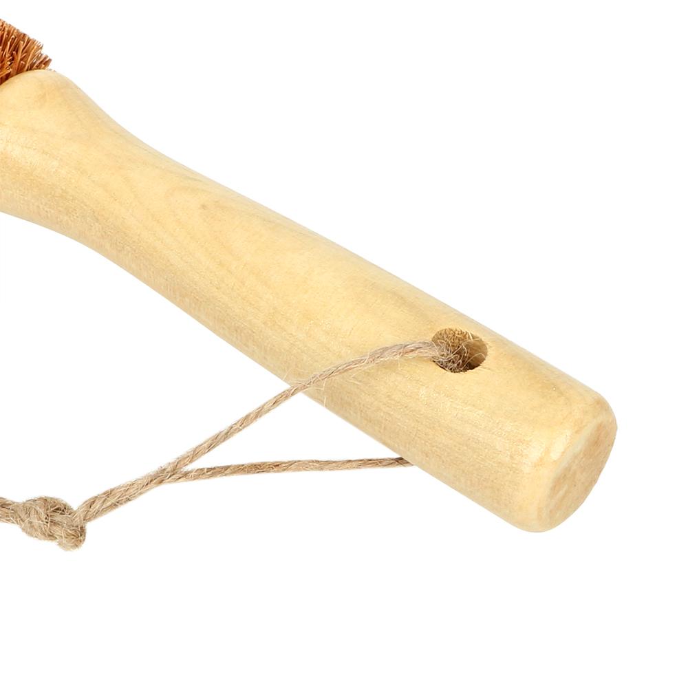 Coconut Palm Cup Brush Cleaning Brush Long Handle Bottle Brush Non-stick Skillet Glass Decontamination Pot Brush Oil Degreasing