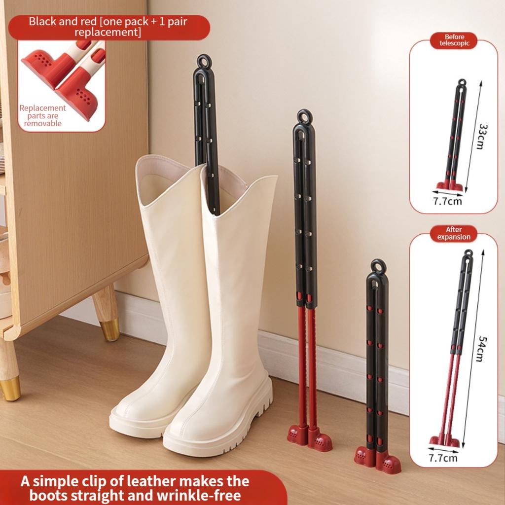 Stirapantaloni 33cm-54cm Regolabile Modellatore per Stivali Supporto Supporto Morsetto Sicuro Fissaggio Evitando Pieghe Per Stivali Lunghi Corti