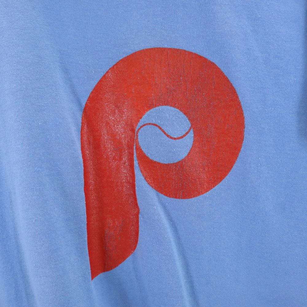 RUSSELL ATHLETIC 90s Made in USA Old Short sleeve V neck T-shirt S Blue Men's Used