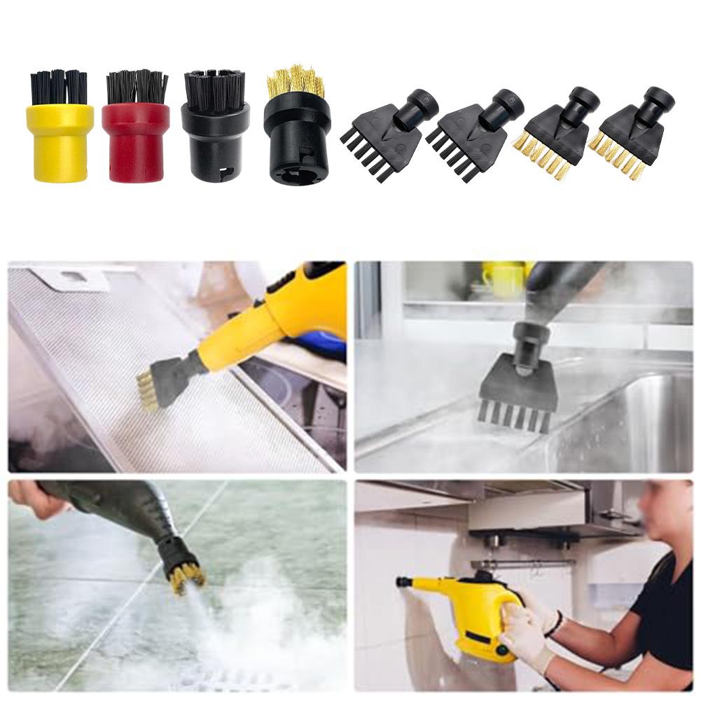Dampfreiniger Bürstenset 8 Stück Kompatibel mit Für Kärcher SC1 SC2 SC3 SC4 SC5 zur Reinigung von Fliesen Armaturen Spülen und Toiletten