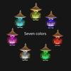 Color Crystal Lotus Candlestick holder Plug In Buddha Offering Crystal Ball Carving Scripture Temple Buddha Hall Domestic Buddha