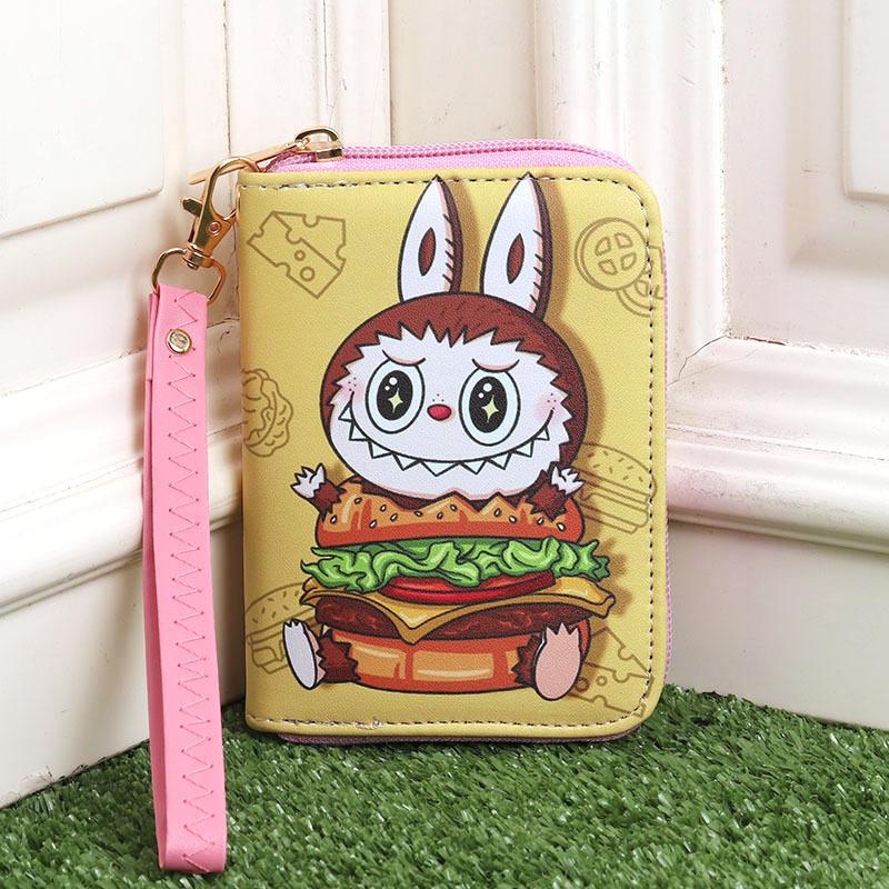 Cartoon Cute and Hot Labubu Male and Female Students Handheld Wallet
