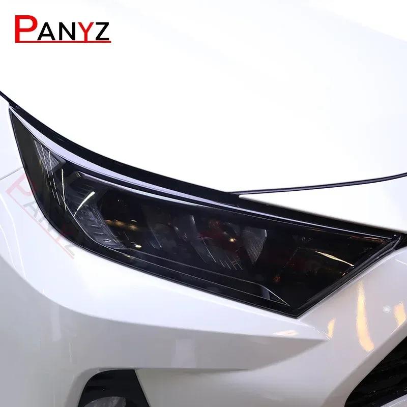 2Pcs Car Headlight Protective Film Protection Tint Black Transparent TPU Sticker For Toyota RAV4 XA50    Accessories