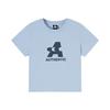 Kappa Round Neck Letter Pullover Slim Fit Cool Breathable Short Sleeve T-Shirt Women Tops Blue K0E62TD76-8243