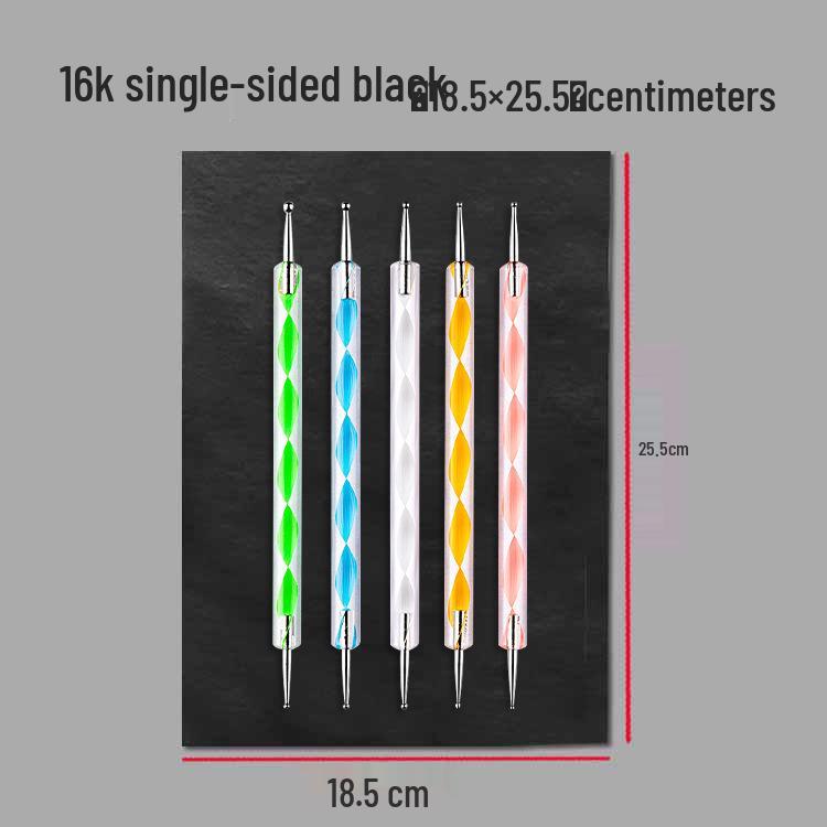 Large Single-Sided Black Carbon Graphite Paper for Non-Stick Handwriting & Cross-Stitch Tracing.