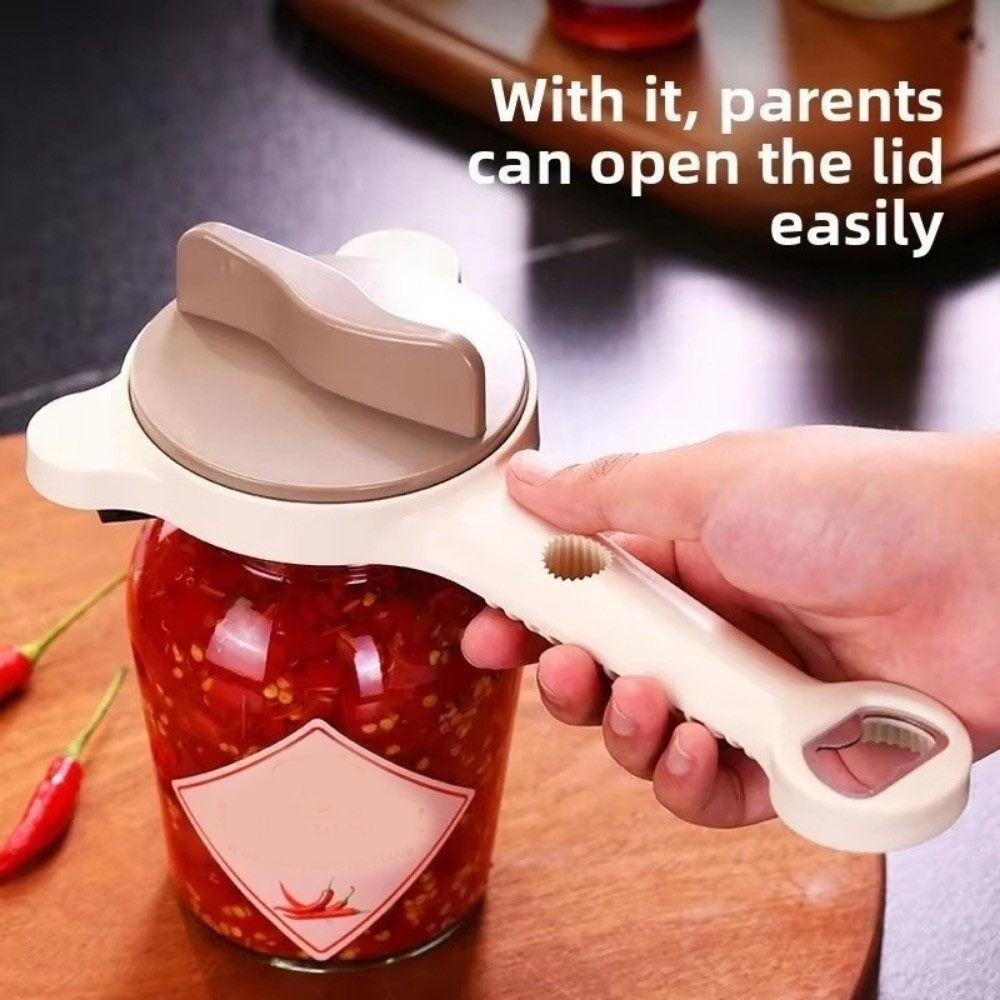 Smooth Edge Can Opener Bottle Labor-saving Bottle Cap Remover Portable Jar Lid Gripper Restaurant