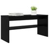 TV Stand Black Oak Look 80 X 30 X 40 Cm Engineered Wood