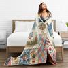 Coperta Morbida Trapuntata a Forma di Casa per Bambini e Adulti, Coperta in Flanella per Divano, Poltrona, Letto, Design Super Caldo, Copriletto