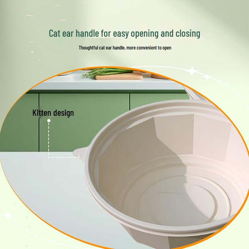 Biologisch abbaubare runde Takeaway-Box aus Maisstärke