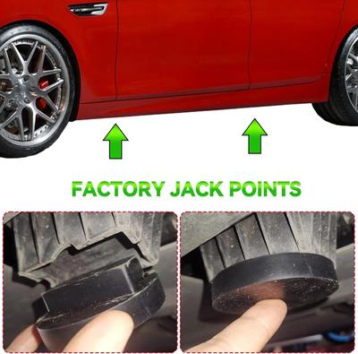 Auto Floor Jack Pads Car Rubber Pad Not Slip Rubber Pad Essential Pad Secure Support During Repairs for Auto Accessories