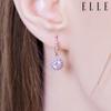 14K Lori Cubic One-Touch Earrings (Gold Pin) ELGPEE446
