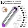 Whisper Quiet 10 Function Vibrating Bullet Powerful Vibrations Rocking Massage Device Brings Pleasure To Women