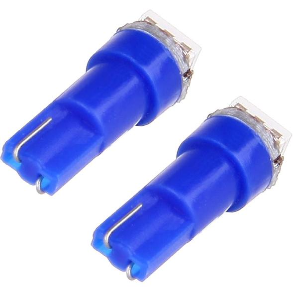 Cciyu 20x Blue T5 Blue Dashboard Instrument Panel Instrument Speedometer Gauge Cluster 37 73 74 79 17 57 5050 1-SMD LED Light Bulb 12V (blue)