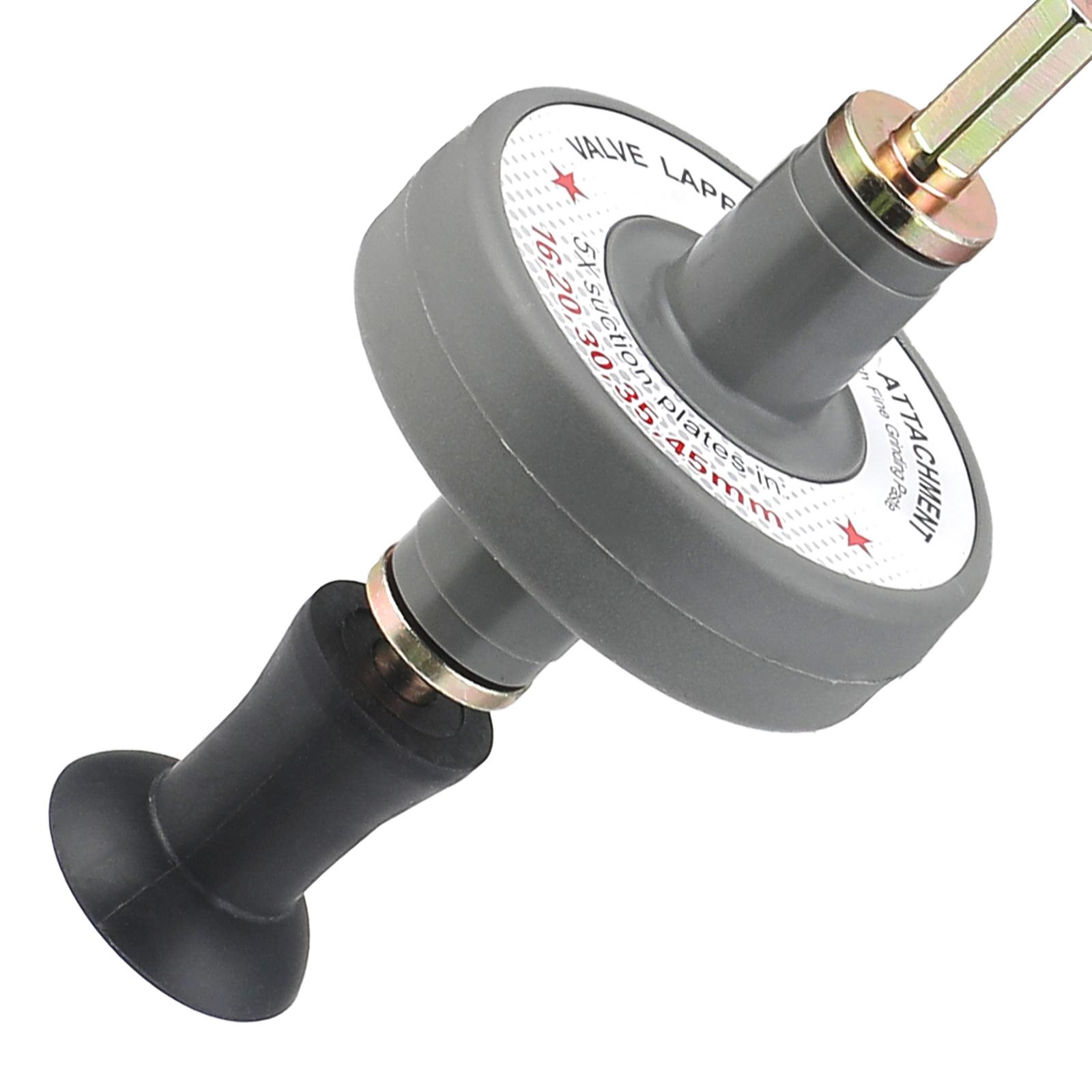 

Набор инструментов для притирки клапанов, Насадка для притирки клапанов для дрели, Набор для притирки клапанов малого двигателя с 5 присосками чёрный