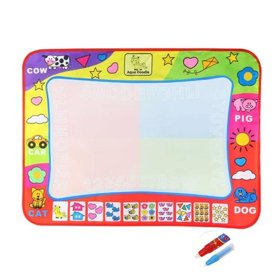 

Водный холст игрушки многоразовые раннее образование детский подарок 80 x 60 см доска для рисования водой с волшебным маркером цветная для детей разноцветный