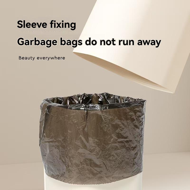 1Pc/Simple Style Flip-Top Trash Can, Plastic, Unique Design, for Home and Office Desktop Use