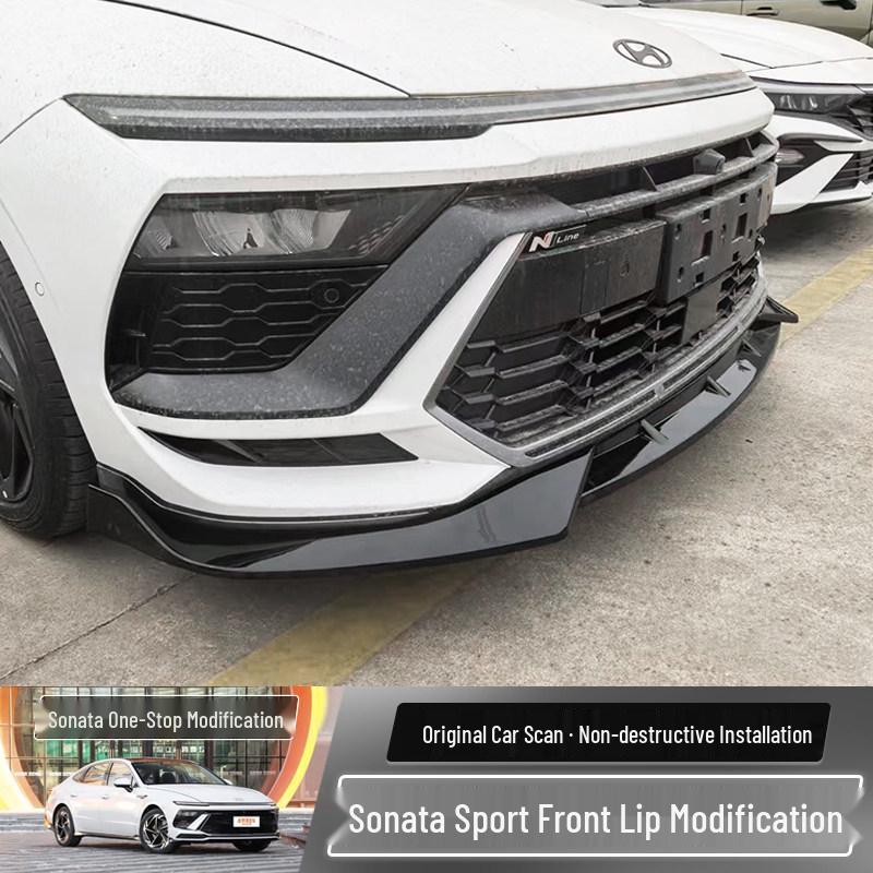Hyundai Sonata 2024 Front Lip & Side Skirts Set - Anti-Collision Corner Bumpers