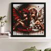 5D Diamond Painting Kit Fantasy Angel and Little Devil Pattern DIY Rhinestone Art Canvas Relaxing Wall Decoration Home Decor