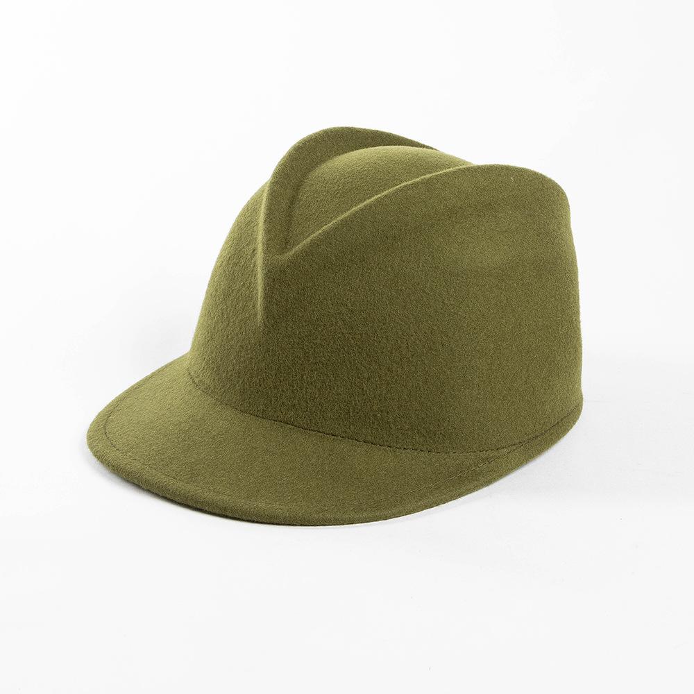 100% Wool Autumn Winter New Fashion Casual Equestrian Hats Ladies Outdoor Shopping Thermal Caps Unisex Women Party Fedora Hats