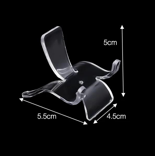 1/10Pcs Mini Acrylic Stand Easel Clear Mineral Rock Pedestal Holder Coin Watch Support Display Rack for Exhibitions Home Decor