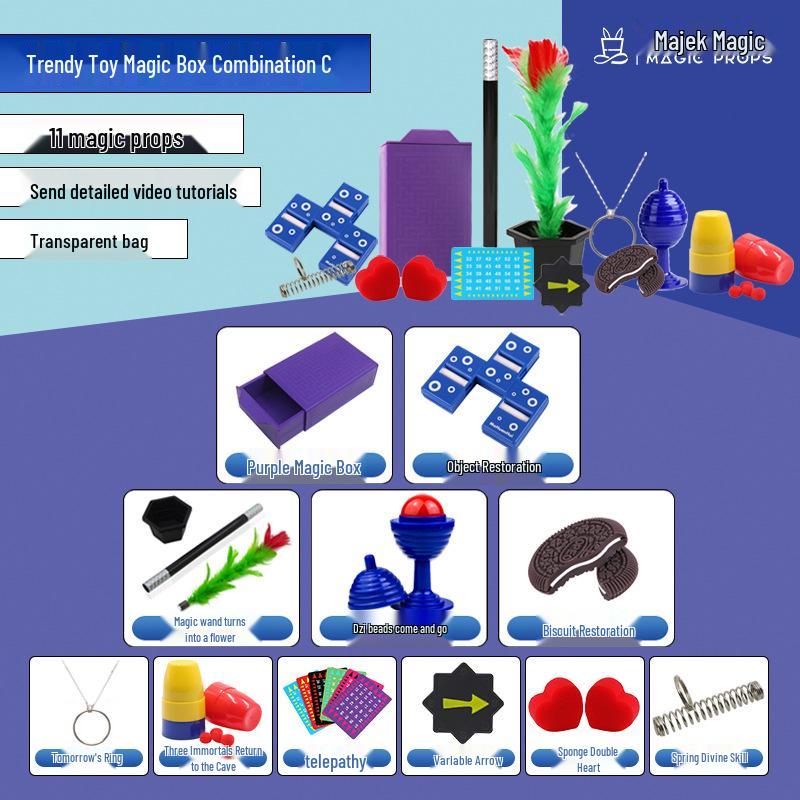 Magic Props Set: Educational Performance Kit for Boys and Girls - Perfect Festival or Birthday Gift