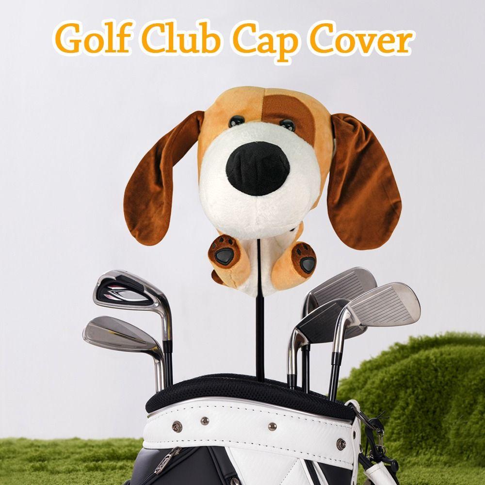 Dog/Pig/Lion Shape Golf Club Head Cover Plush Golf Club Head Protector  Golf Accessories