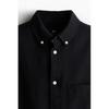 H M Regular Fit Oxford sHirt Black