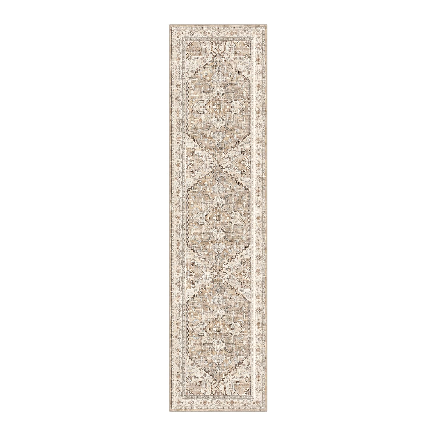 

Simple Washable Long Corridor Carpets, Retro Bohemian Corridor Carpets, Easy-To-Maintain Kitchen Carpets, Home Decoration 60X120CM(2X3.9FT